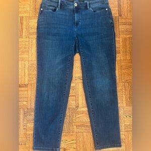 J. Jill Authentic Fit Slim Ankle Jeans in Deep Blue